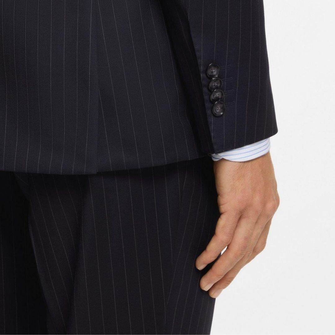 Boss Black H-Jeckson-2Pcs Striped Suit - Blue