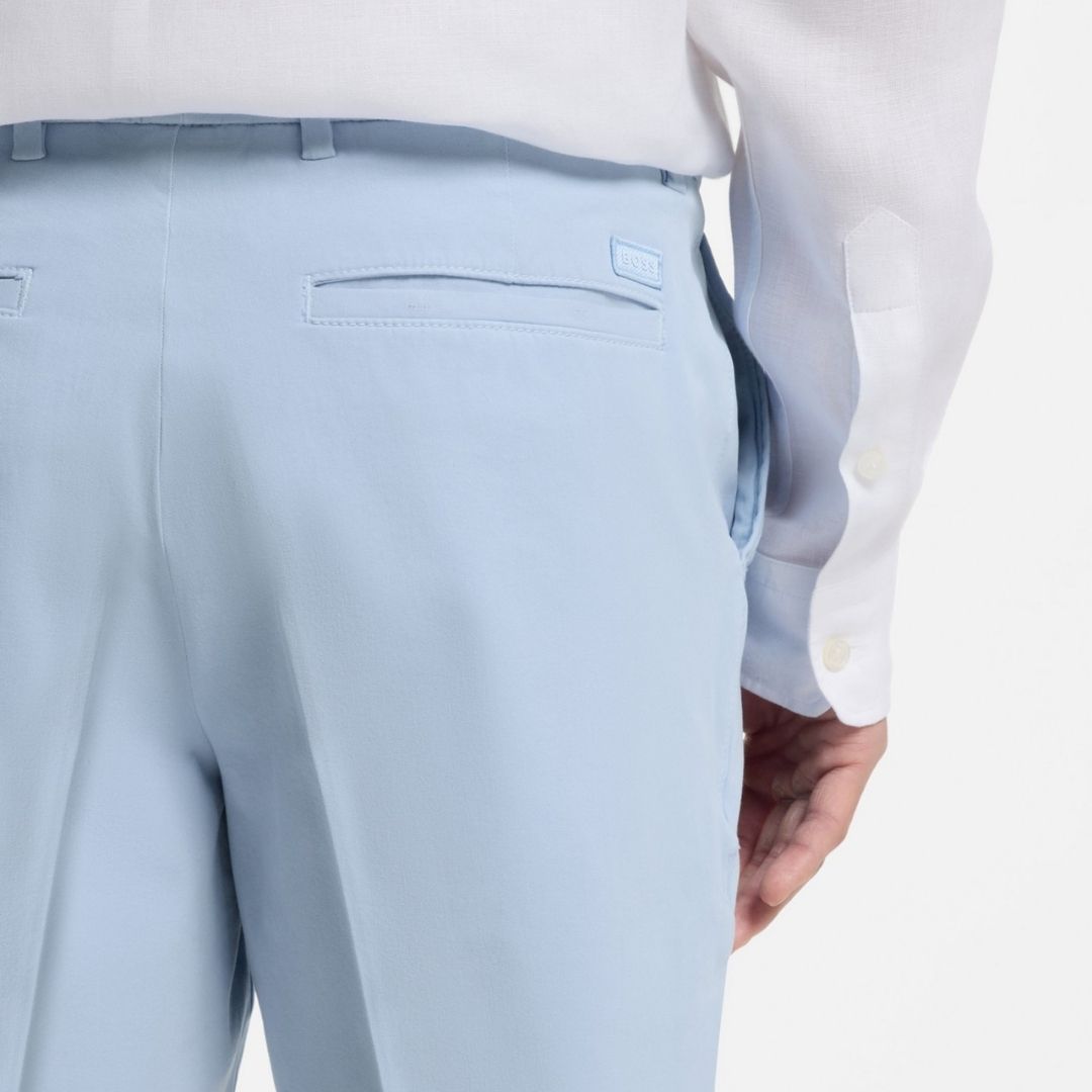 Boss Black H-Kane1 Chino Shorts Stretch Cotton - Blue