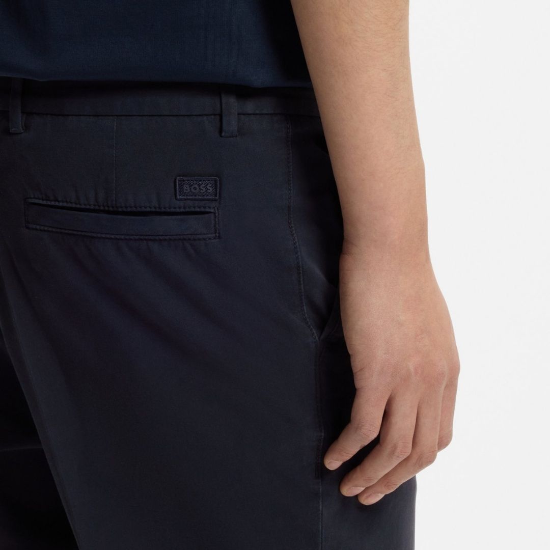 Boss Black H-Kane1 Chino Short Stretch Cotton - Dk Blue