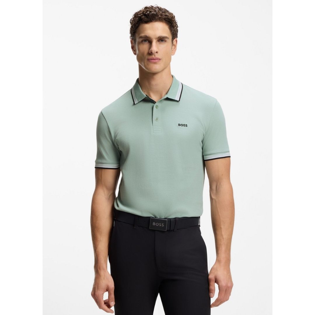 Boss Green Paddy Polo - Open Green