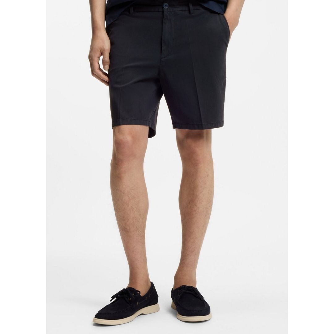 Boss Black H-Kane1 Chino Short Stretch Cotton - Dk Blue