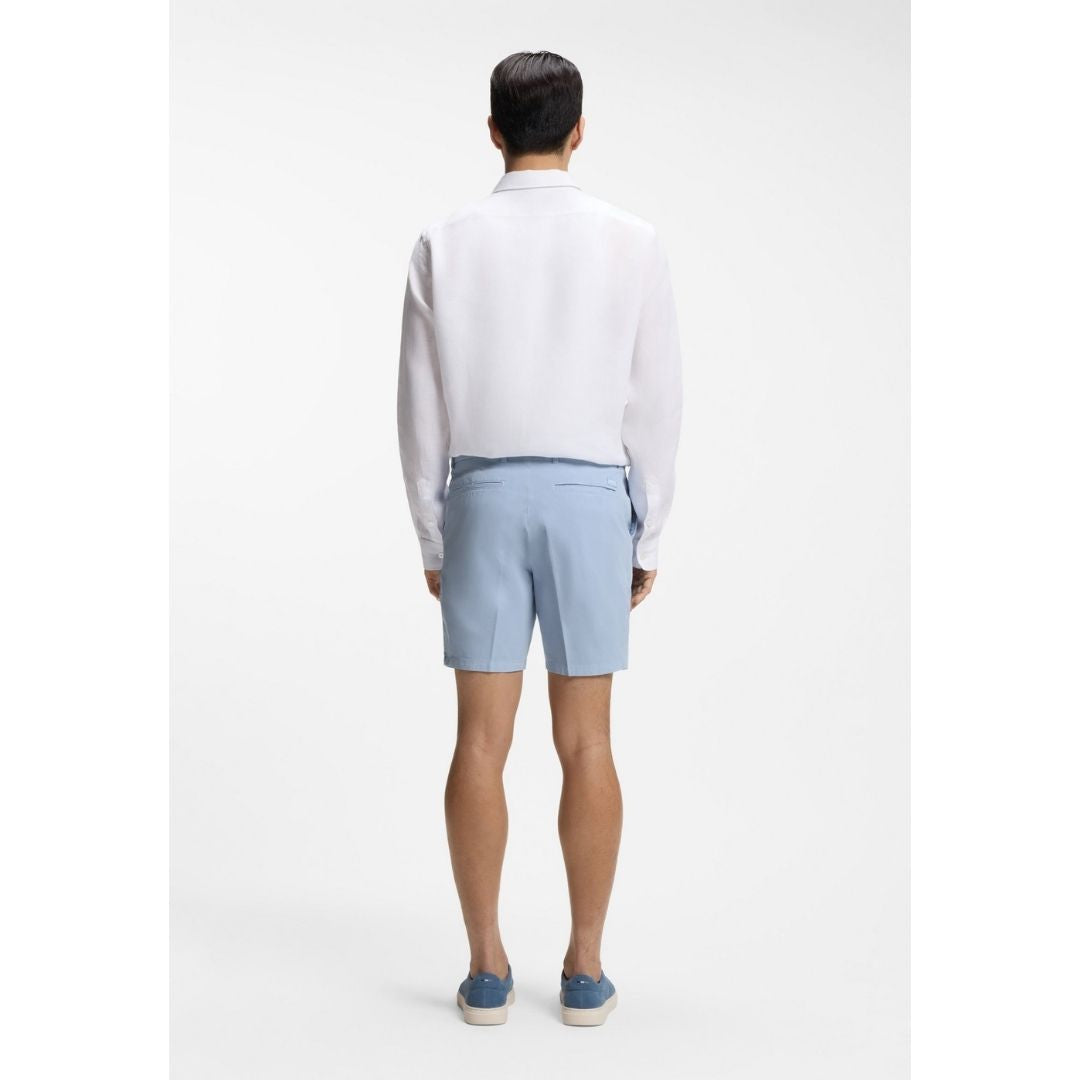Boss Black H-Kane1 Chino Shorts Stretch Cotton - Blue