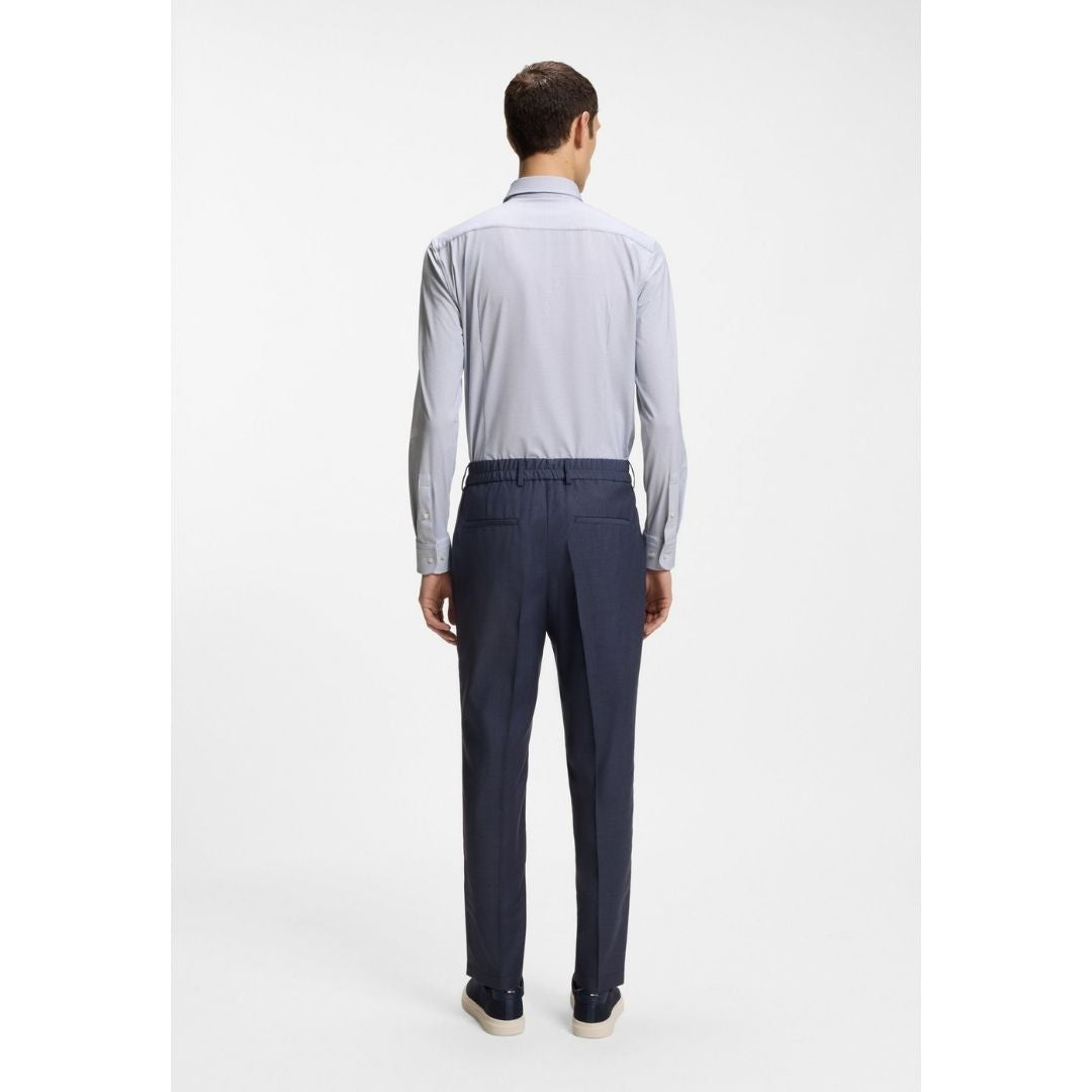Boss Black P-HANK-K Slim Shirt Italian Performance - Dk Blue