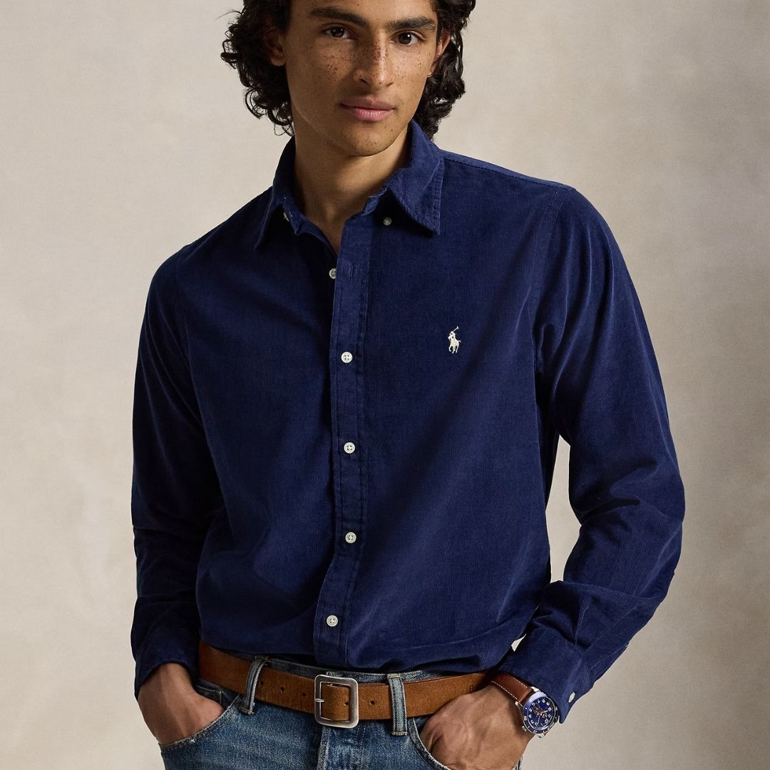 Polo Ralph Lauren Custom Fit Corduroy Shirt - Navy