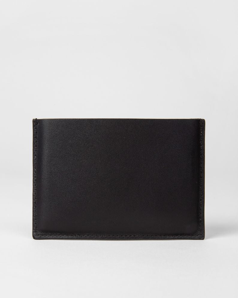 Paul Smith Leather Credit Card Holder With Signature Stripe - Black