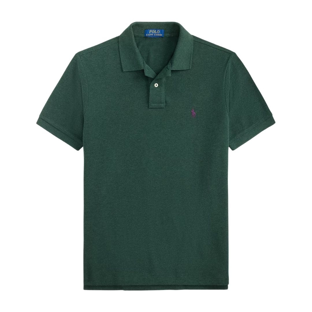 Polo Ralph Lauren Iconic Custom Slim Fit Mesh Polo - Green