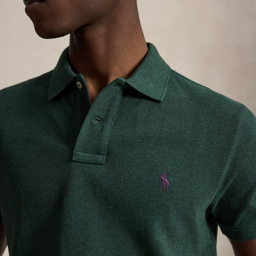 Polo Ralph Lauren Iconic Custom Slim Fit Mesh Polo - Green