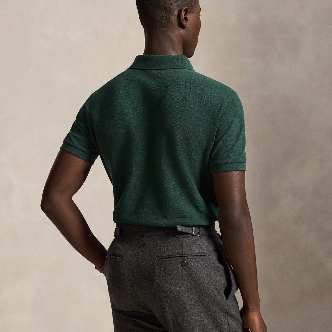 Polo Ralph Lauren Iconic Custom Slim Fit Mesh Polo - Green