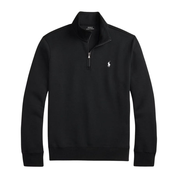 Polo Ralph Lauren Double-Knit Quarter-Zip Pullover - Black