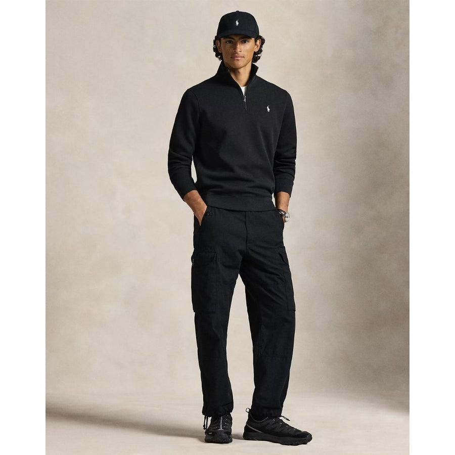 Polo Ralph Lauren Double-Knit Quarter-Zip Pullover - Black