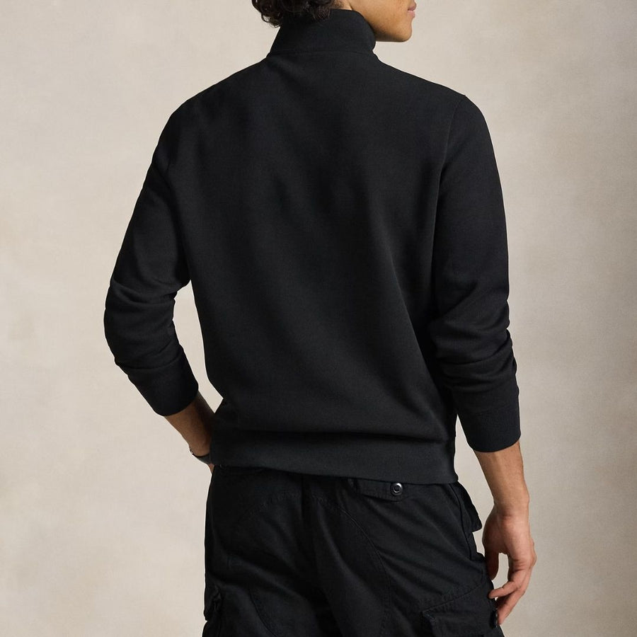 Polo Ralph Lauren Double-Knit Quarter-Zip Pullover - Black