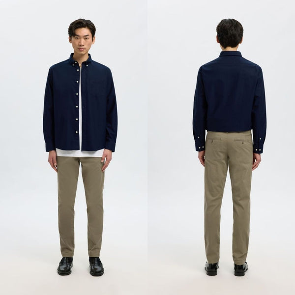 Selected Homme 175 Slim Fit Flex Chinos - Ermine Brown