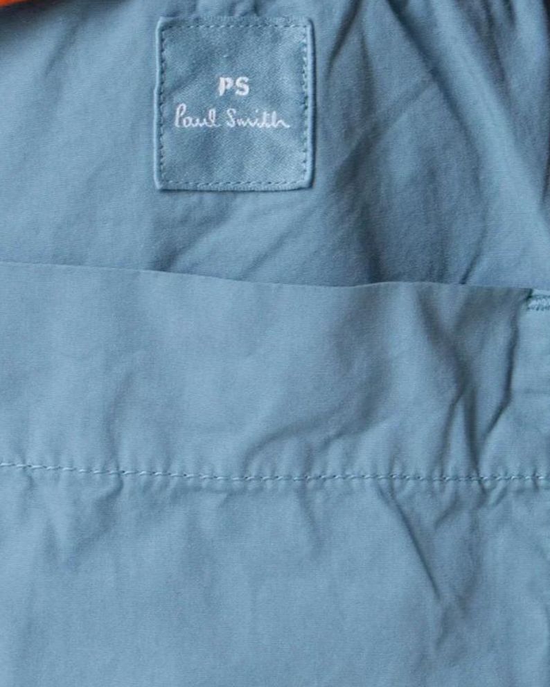 Paul Smith Organic Cotton Drawstring Shorts – Blue
