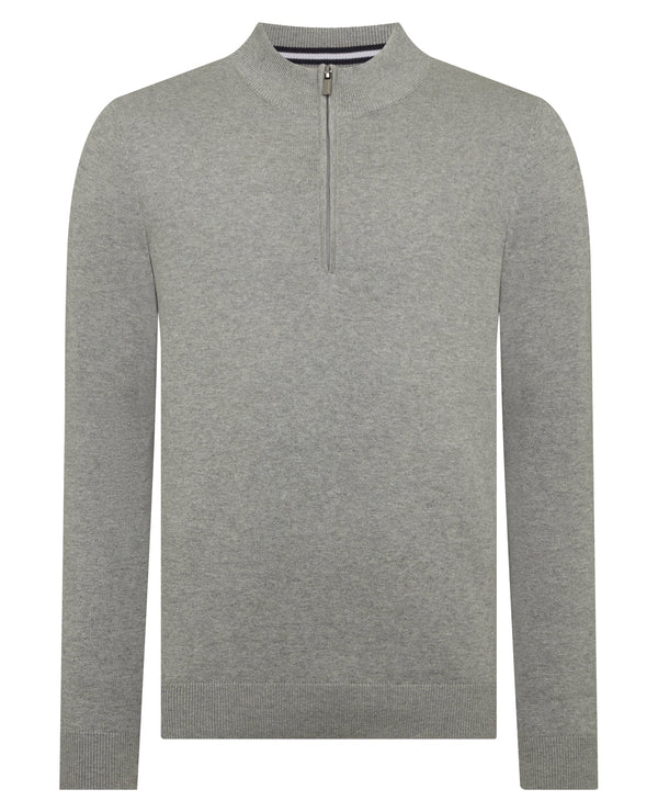 Remus Half Zip Sweater - Grey