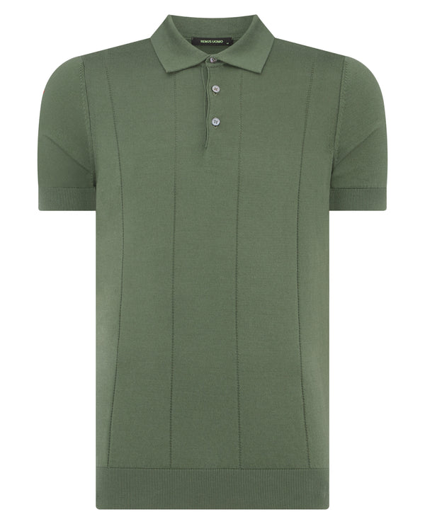 Remus Uomo Short Sleeve Polo Shirt - Green