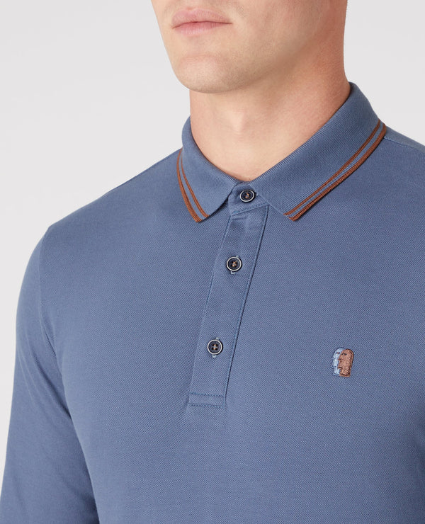 Remus Long Sleeved Polo - Blue