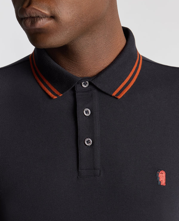 Remus Long Sleeved Polo - Navy