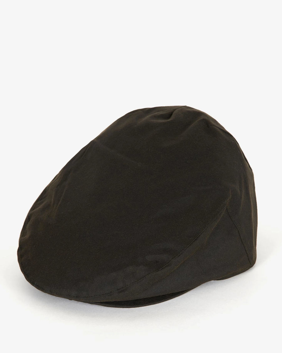Barbour Waxed Flat Cap - Olive