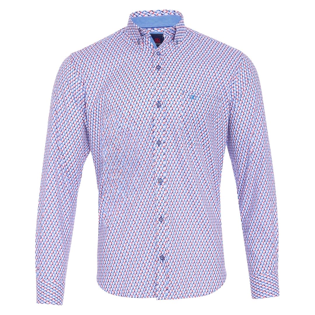 Andre Dodder Long Sleeve Casual Check Shirt - Mango
