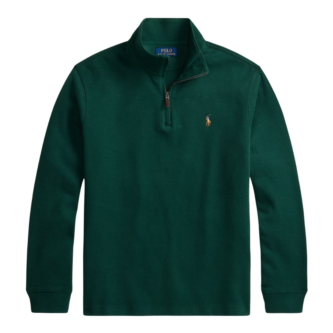 Polo Ralph Lauren Estate-Rib Quarter-Zip Pullover - Green