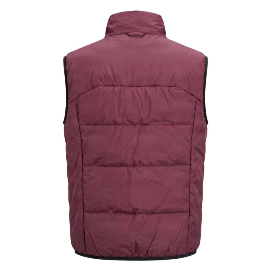BOSS Green Regular Fit Padded Gilet – Dark Red