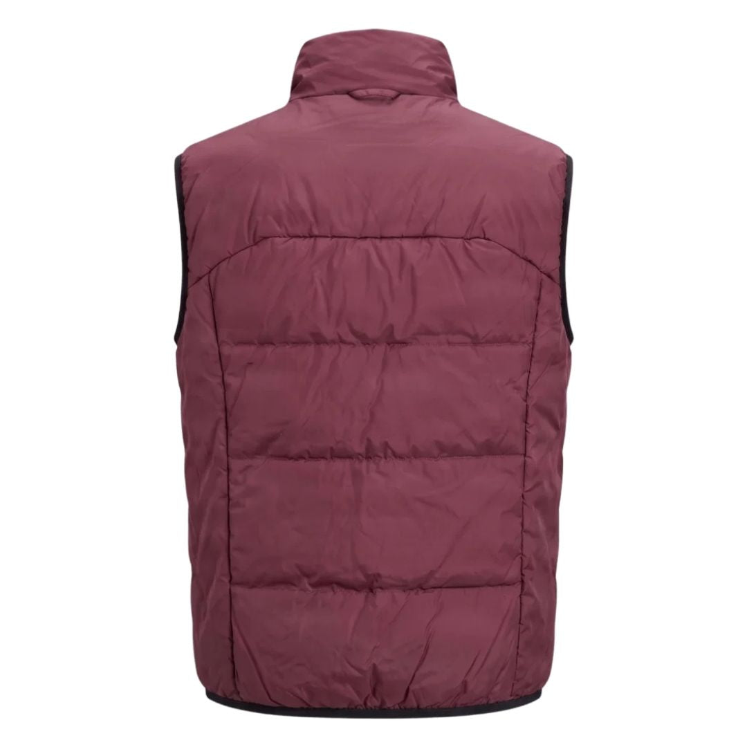 Boss Regular-fit padded gilet with zipped pockets - Pink