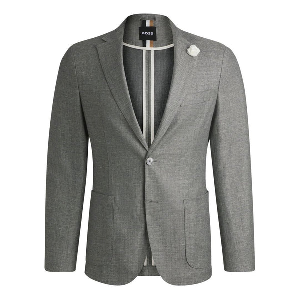 BOSS Slim Fit Micro-Patterned Blazer – Green