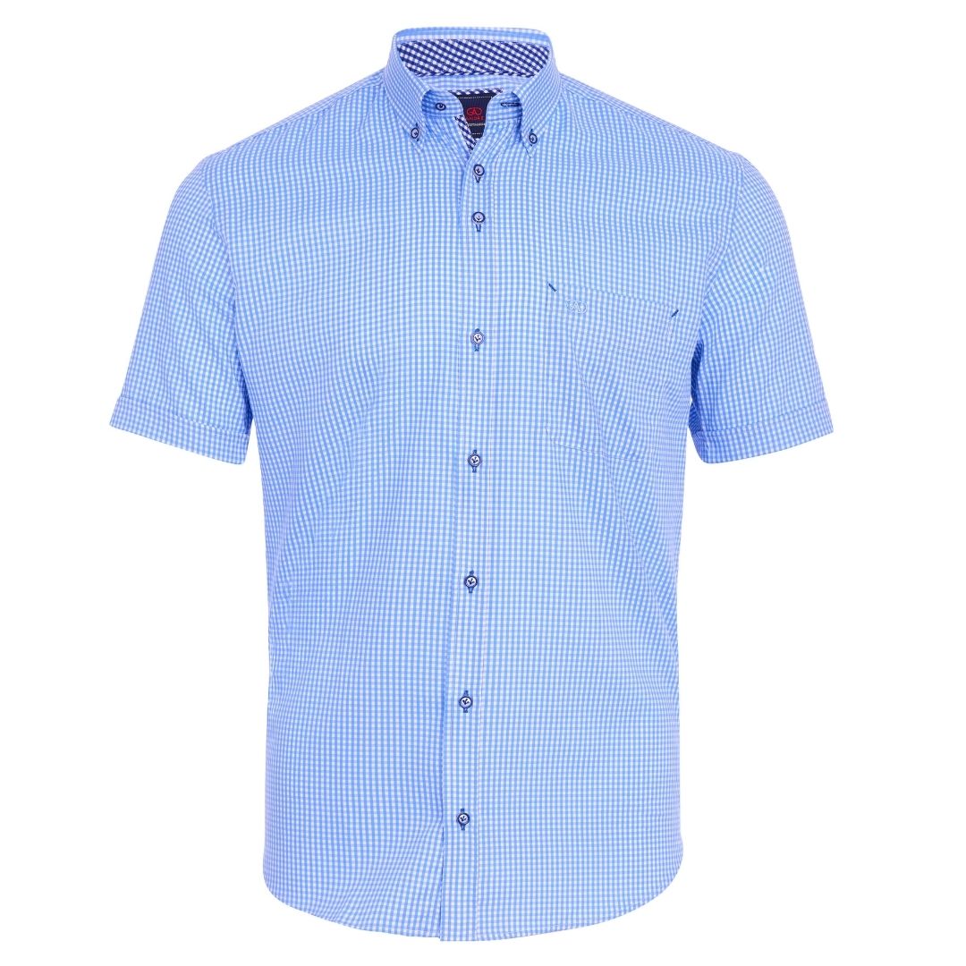 Andre Foyle Short Sleeve Casual Shirt - Blue