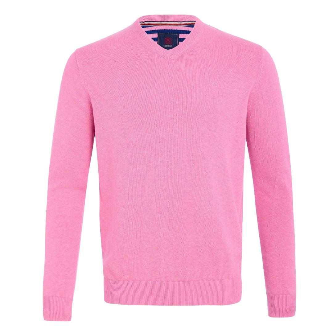 Andre Valencia V-Neck Knit - Pink