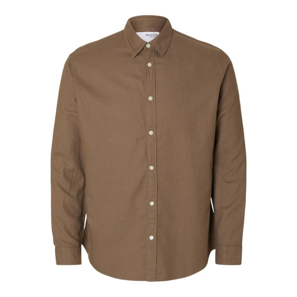 Selected Homme Flannel Shirt - Tan