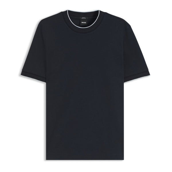 BOSS Slim Fit Cotton Crew-Neck T-Shirt – Blue