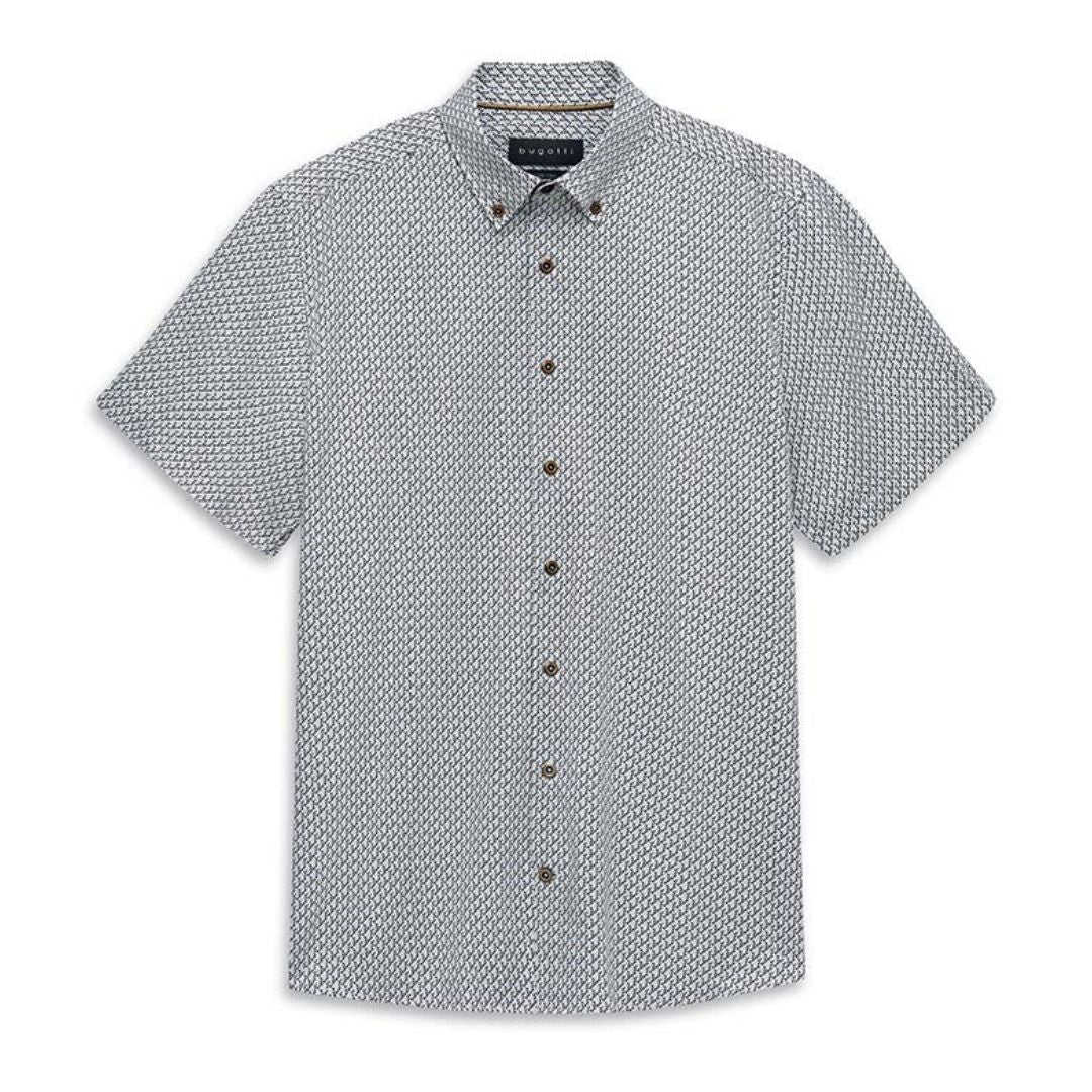 Bugatti Short Sleeve Casual Shirt - Beige