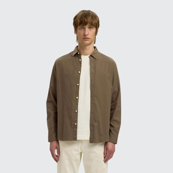 Selected Homme Flannel Shirt - Tan