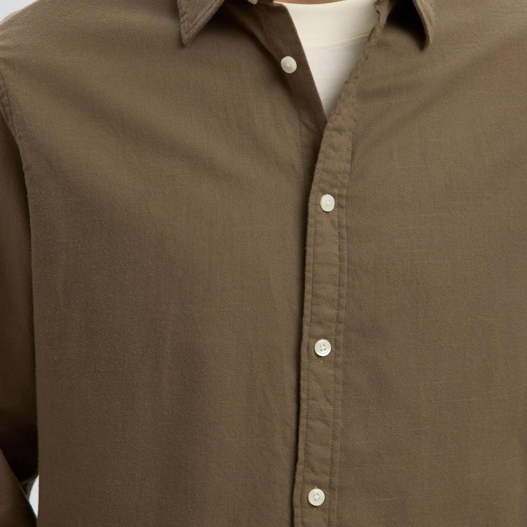 Selected Homme Flannel Shirt - Tan