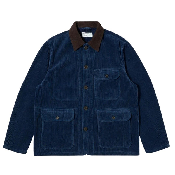 Universal Works Indigo Recycled Cord Utility Jacket - Indigo