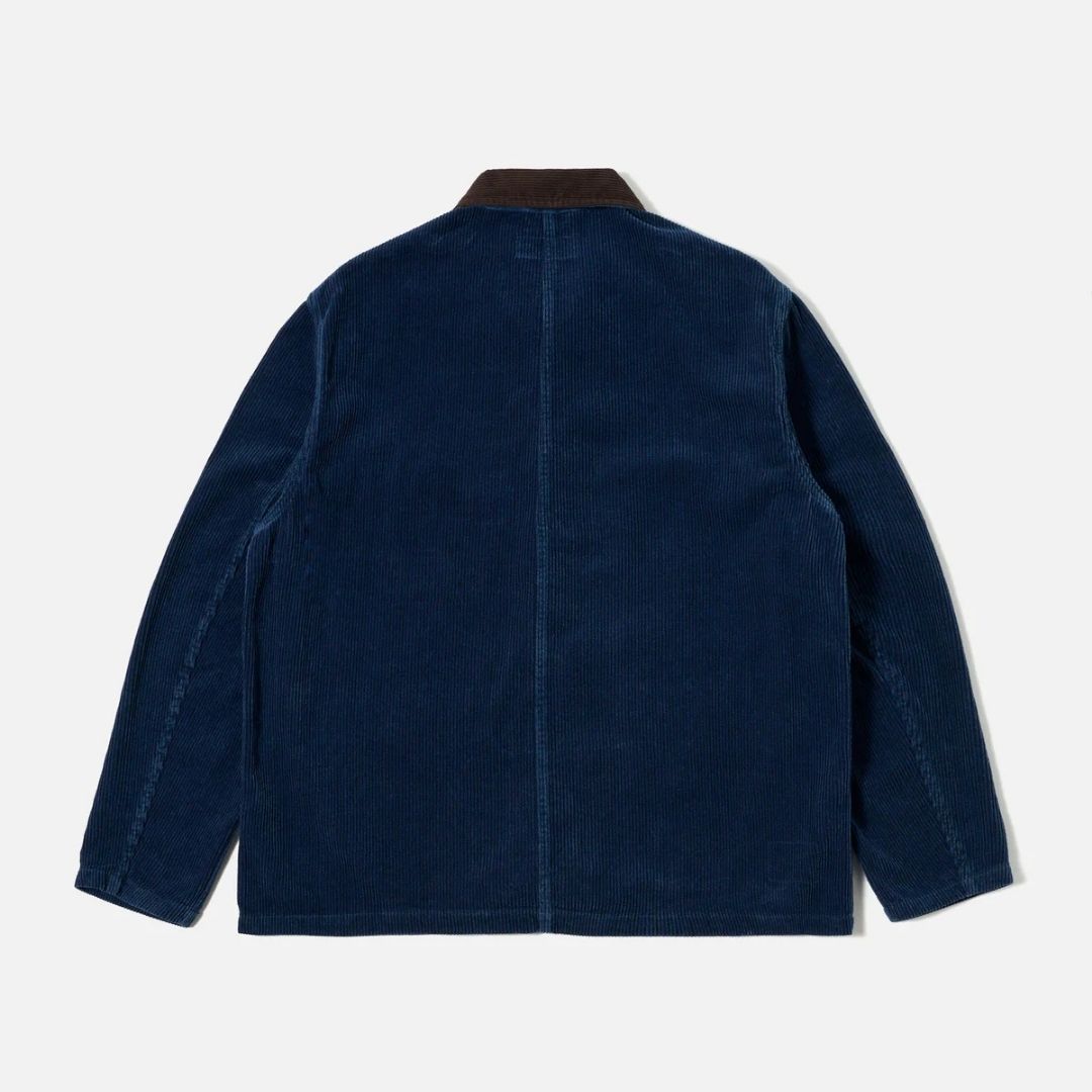 Universal Works Indigo Recycled Cord Utility Jacket - Indigo
