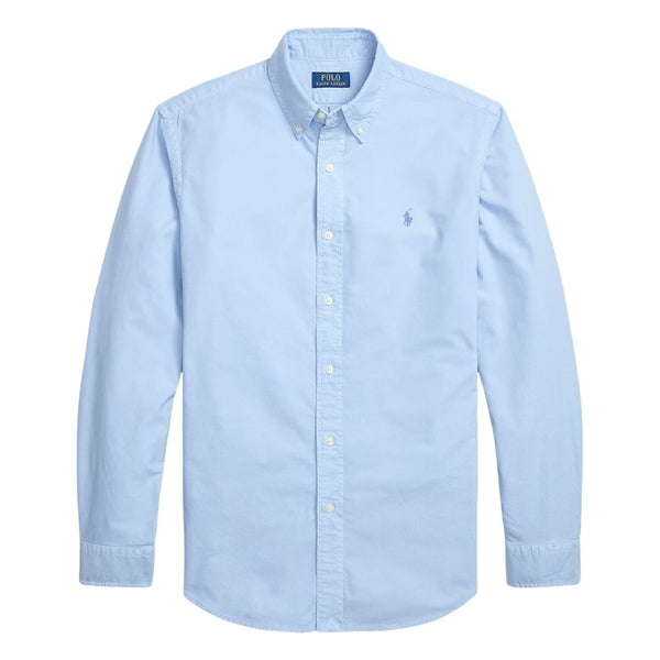 Polo Ralph Lauren Custom Fit Garment-Dyed Oxford Shirt - Blue
