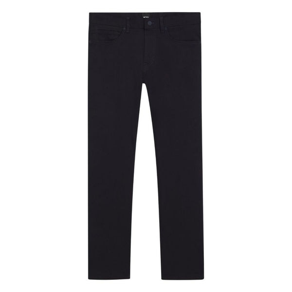 BOSS Black Delaware Slim Fit Twill Trousers – Dark Blue