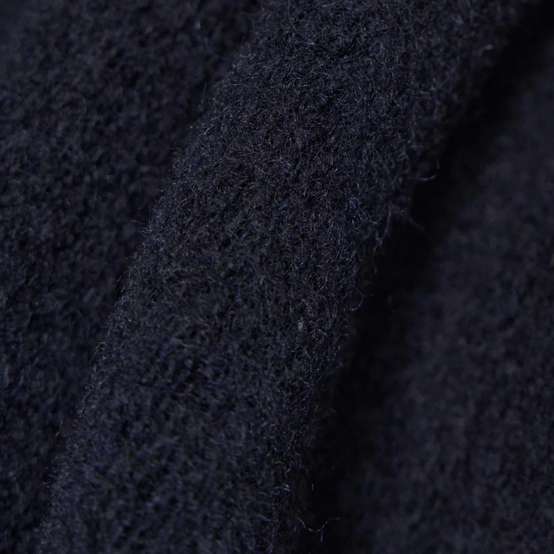 Universal Works Navy Wool Fleece Uniform Jacket Navy