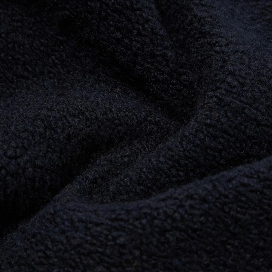 Universal Works Navy Alvar Fleece Lancaster Jacket - Navy