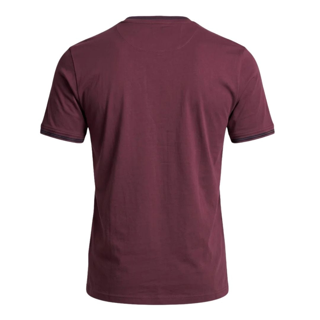 BOSS Green Striped Stretch-Cotton T-Shirt – Pink