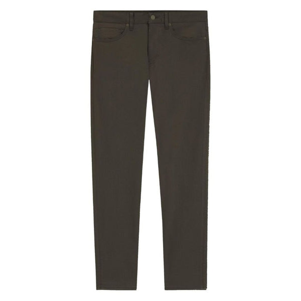 BOSS Delaware Slim Fit Twill Trousers – Green