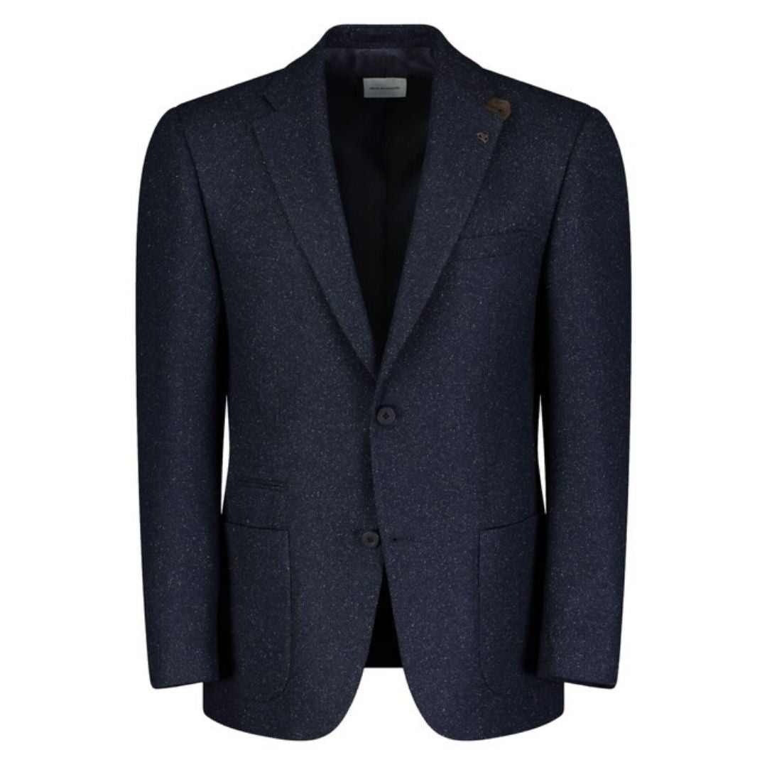 Roy Robson Wool Blend Jacket - Dark Evening Blue