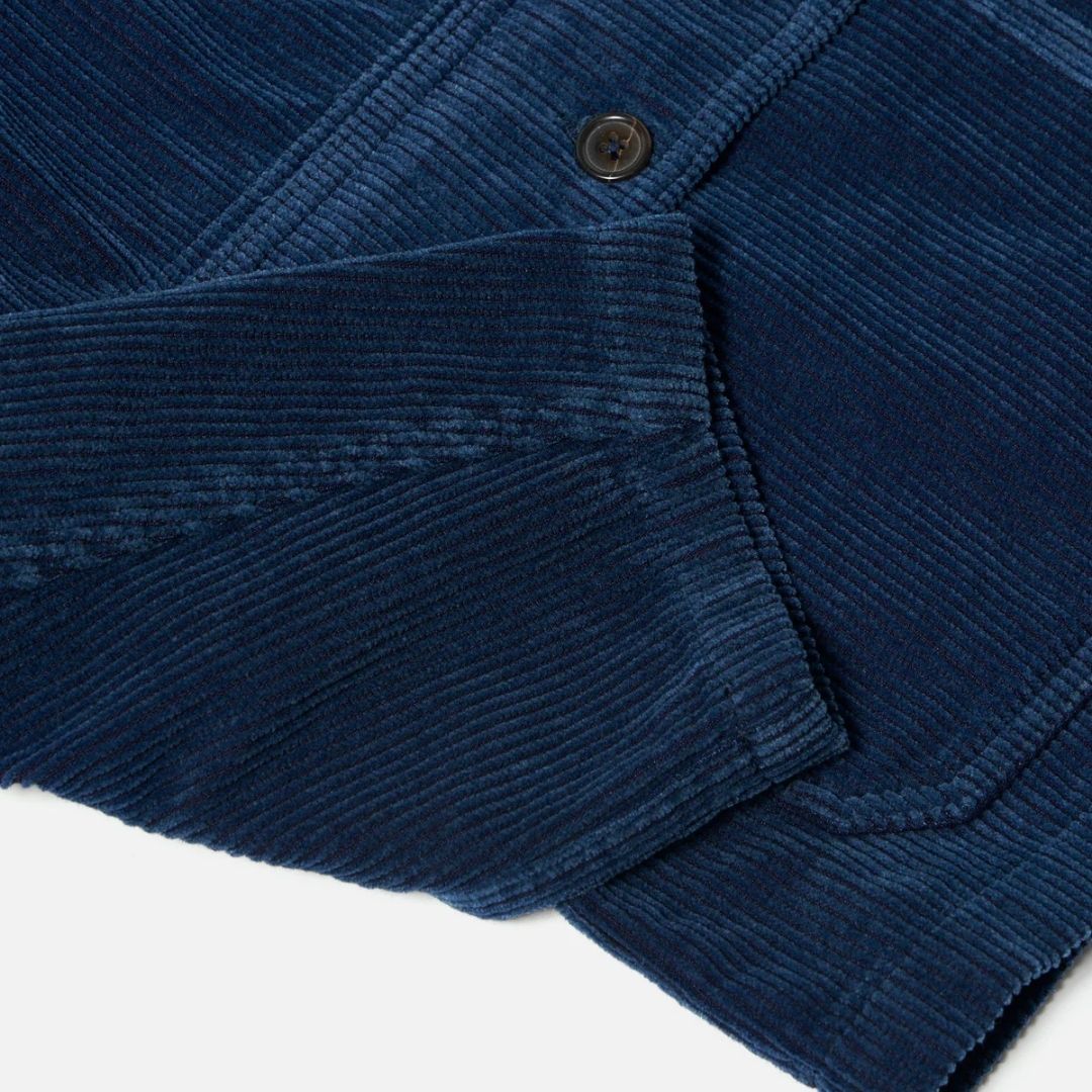 Universal Works Indigo Recycled Cord Utility Jacket - Indigo