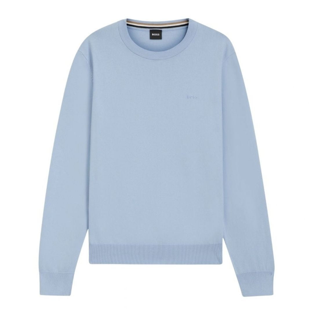 BOSS Upacas Logo Sweater – Blue