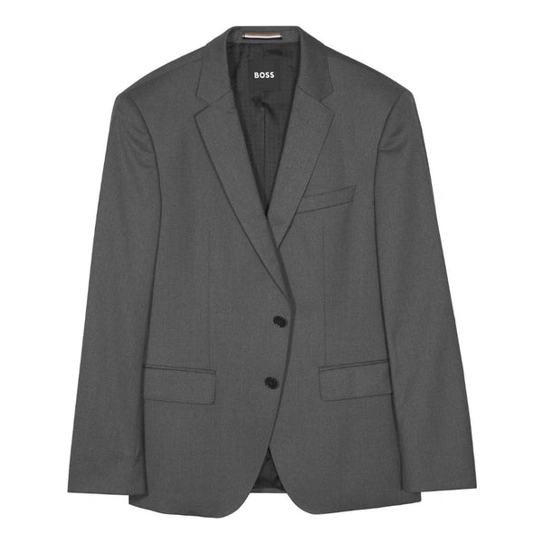 BOSS Slim Fit Virgin Wool Serge Suit Jacket – Grey