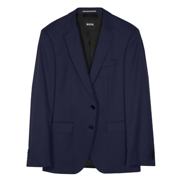 BOSS Slim Fit Virgin Wool Serge Suit Jacket – Navy