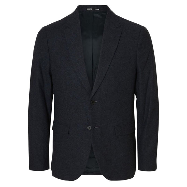 Selected Homme Wool Blend Blazer - Dk Sapphire Blue