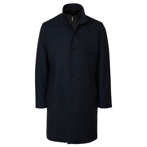Selected Homme Wool Blend Coat - Sky Captain Blue