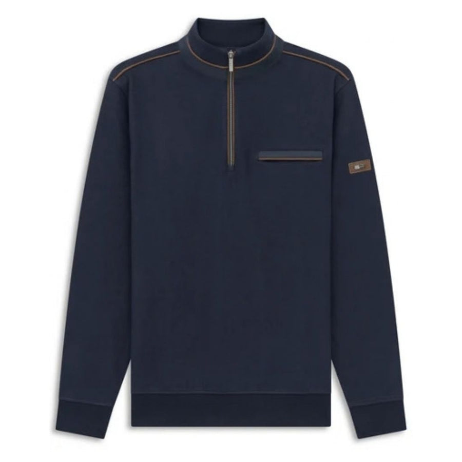 Bugatti Half Zip Sweatshirt - Navy